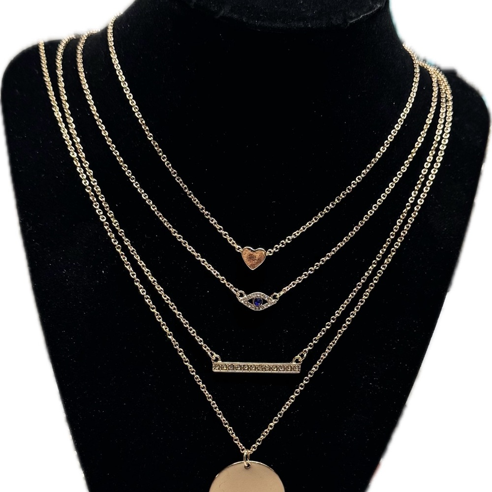 Call It Spring Gold Multi-Layer Necklace - Picture 3 of 4